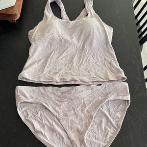Calia Swim suit tankini Lavender size large